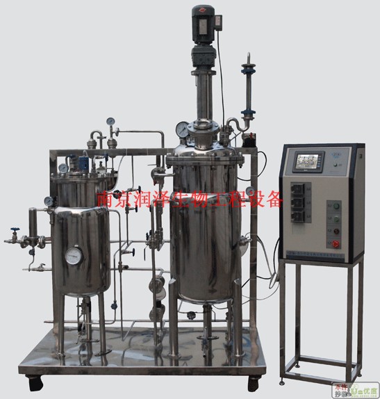 RZG-AQJ50/100L气升式搅拌/机械搅拌不锈钢发酵罐